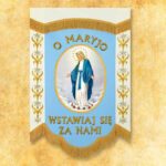 Mini Chorągiew Dwustronna Matka Boża