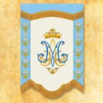 Mini Chorągiew Dwustronna Matka Boża