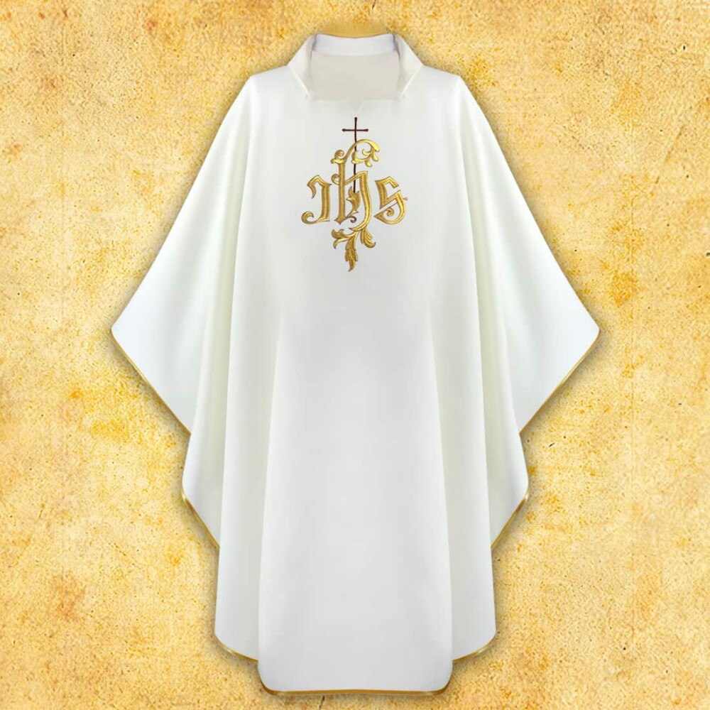 Casula sacerdotale ricamata IHS