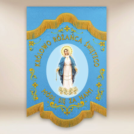 Mini Chorągiew Dwustronna Różańcowa