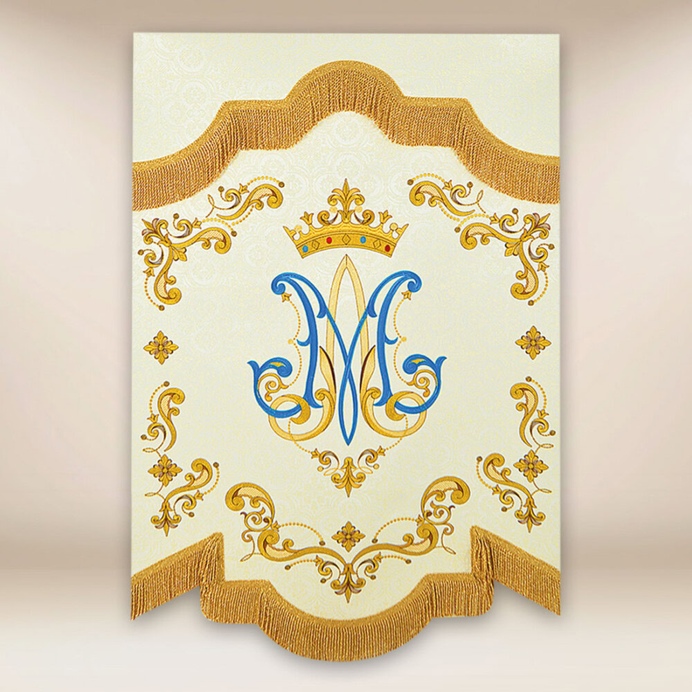 Mini Chorągiew Dwustronna Różańcowa