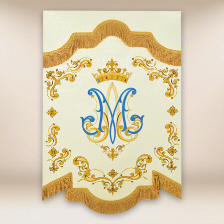 Mini Chorągiew Dwustronna Różańcowa