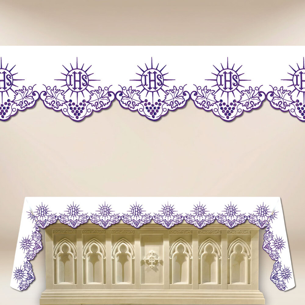 Tovaglia liturgica ricamata