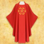 Casula ricamata PX rossa