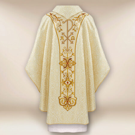 Paramento ricamato con Gesù risorto