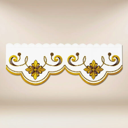 Coroncina ricamata dorata