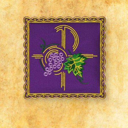 Palka Haftowana Fioletowa Nr 44