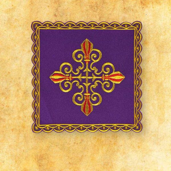 Palka Haftowana Fioletowa Nr 45