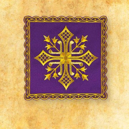 Palka Haftowana Fioletowa Nr 48