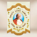 Mini Chorągiew Dwustronna Jan Paweł II