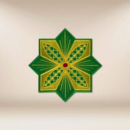 applicazione ricamata croce