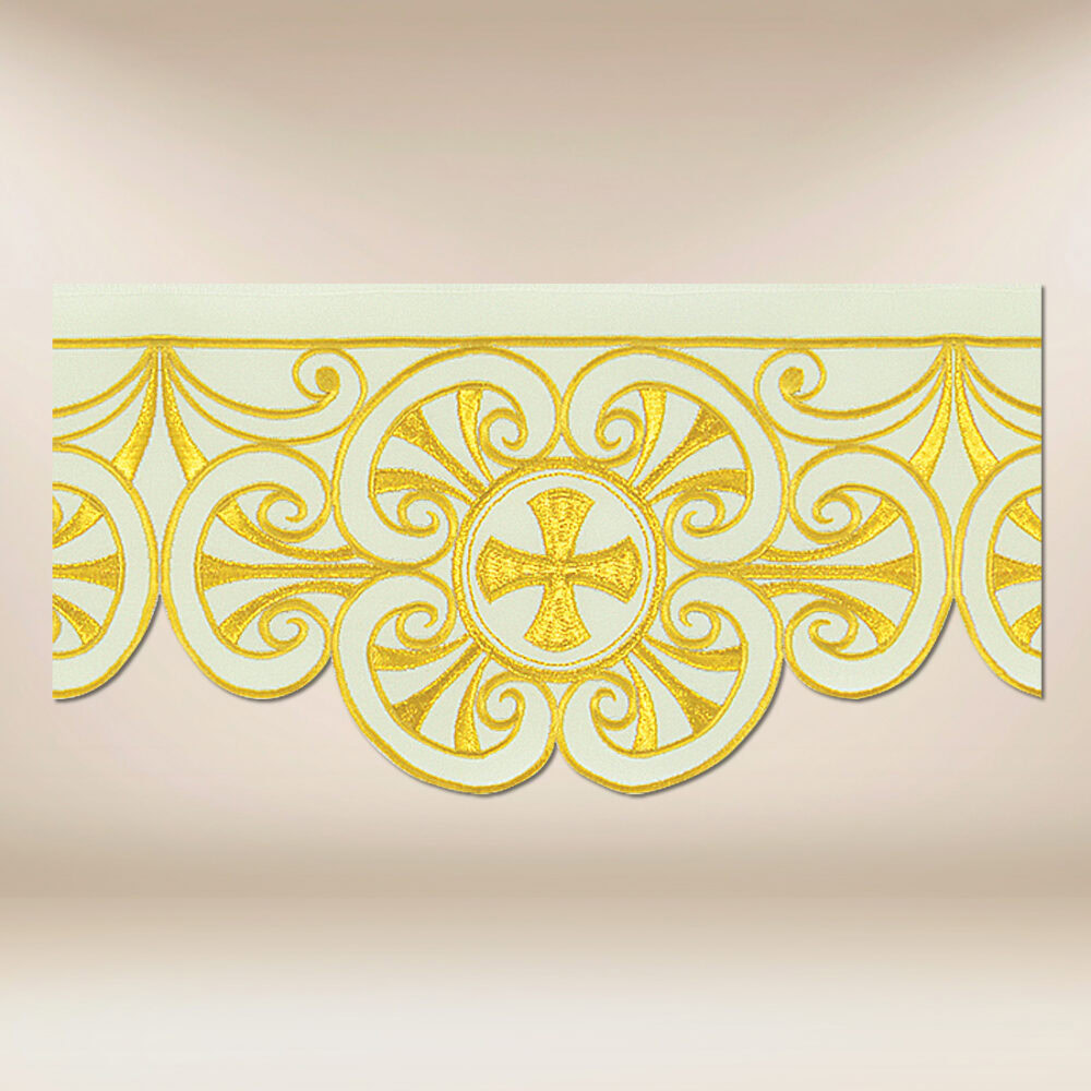 Coroncina ricamata ecru 590 cm