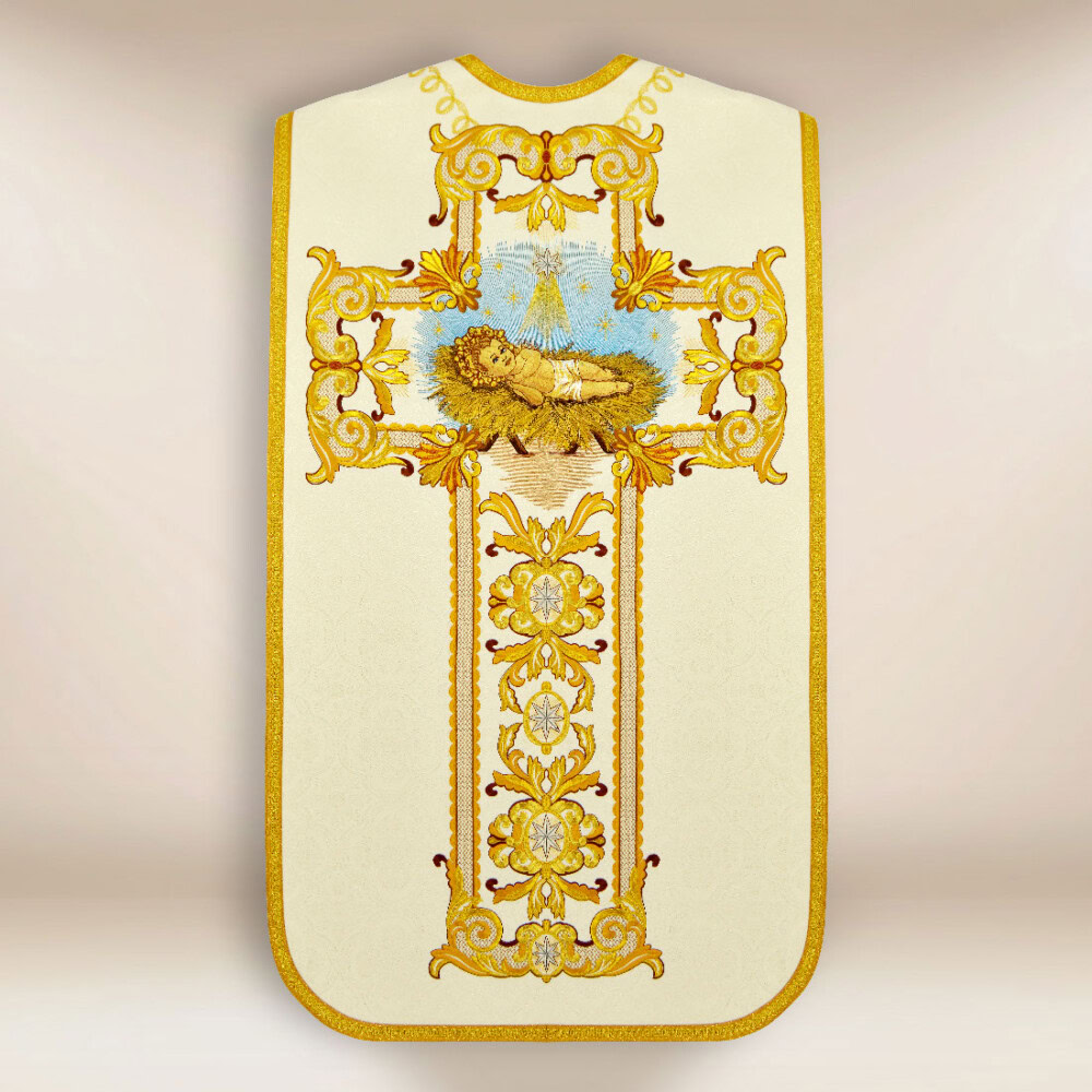 Paramento romano ricamato per Natale