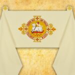 Velo omerale ricamato Agnello di Dio