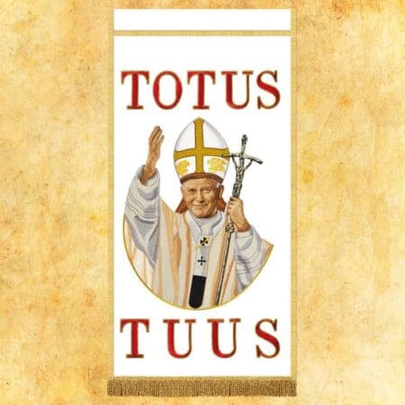 Ozdoba Liturgiczna Haftowana Z
 Wizerunkiem Jana Pawła Ii