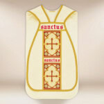 Pianeta liturgica romana con motivo dell'Ultima Cena