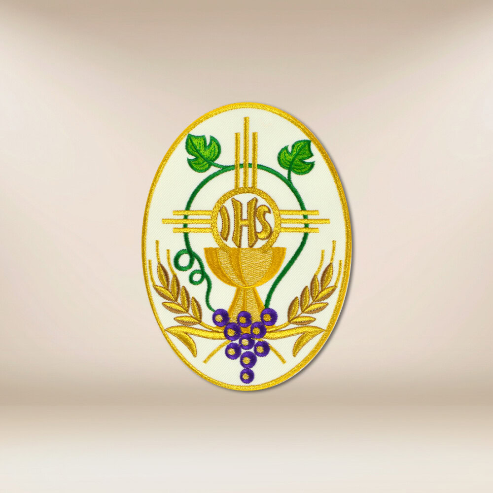 applicazione ricamata IHS