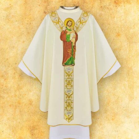 Ornat z wizerunkiem haftowanym "Św. Józef"