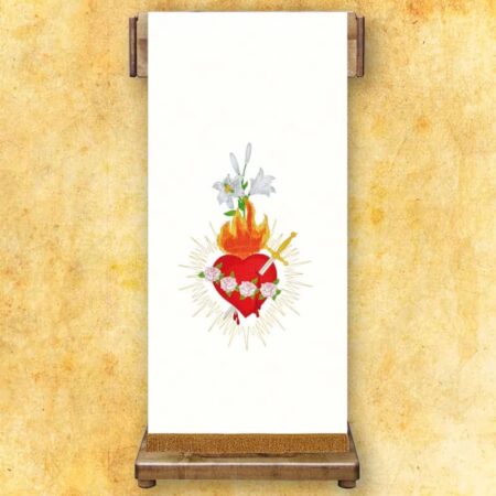 Aplikacja haftowana "Serce Maryi"