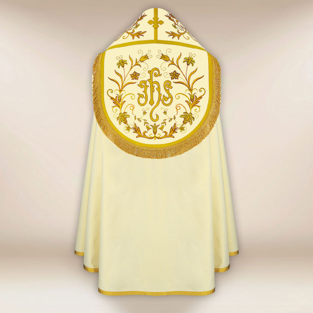 Piviale romano ricamato con IHS