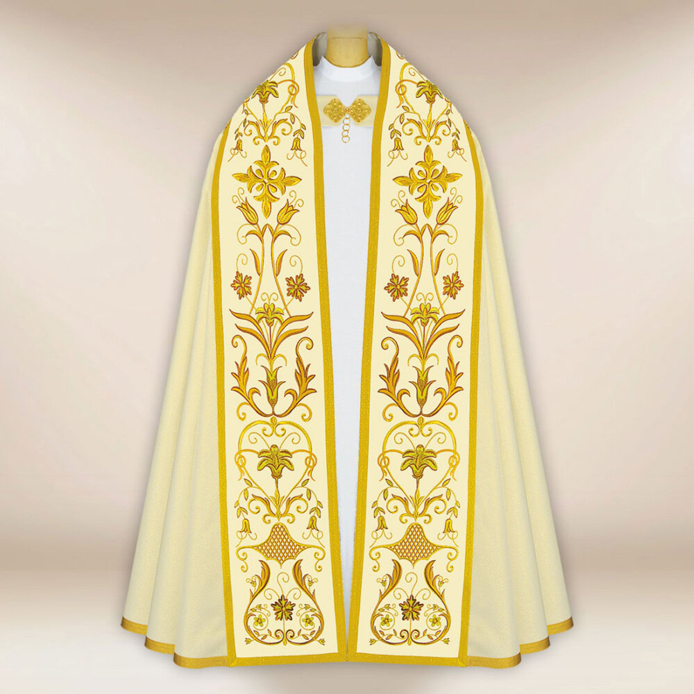 Piviale romano ricamato con IHS