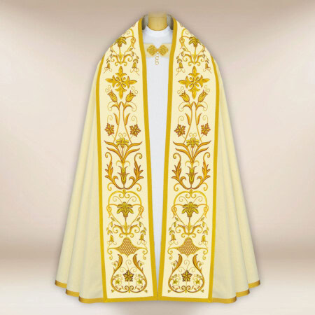 Piviale romano ricamato con IHS