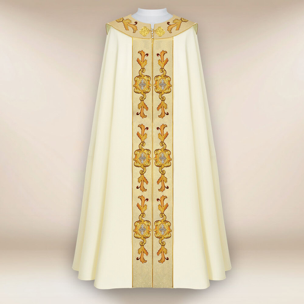 Piviale liturgico ricamato