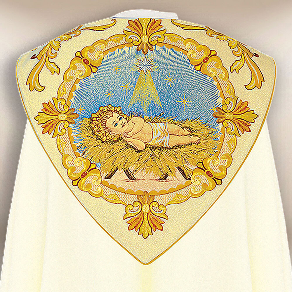 Piviale liturgico ricamato