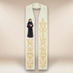 Stola ricamata con l'immagine di San Faustina