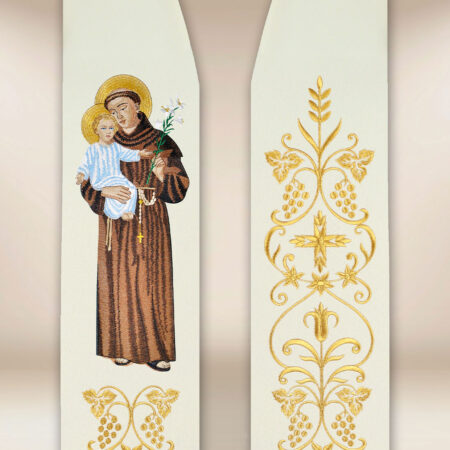 Stole sacerdotali ricamate "Sant'Antonio"