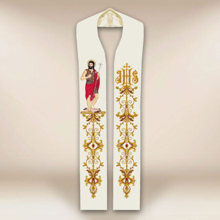 Stole sacerdotali ricamate "San Giovanni Battista"