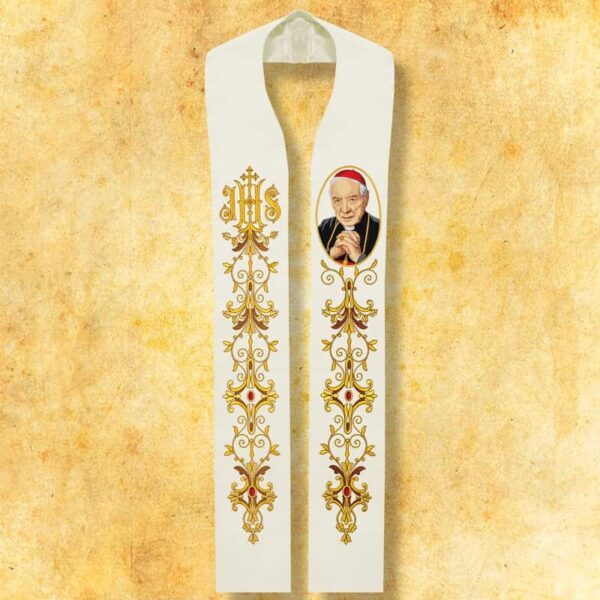 Stuła haftowana "Kardynał Stefan Wyszyński"