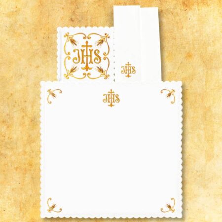 Sottobicchiere ricamato IHS