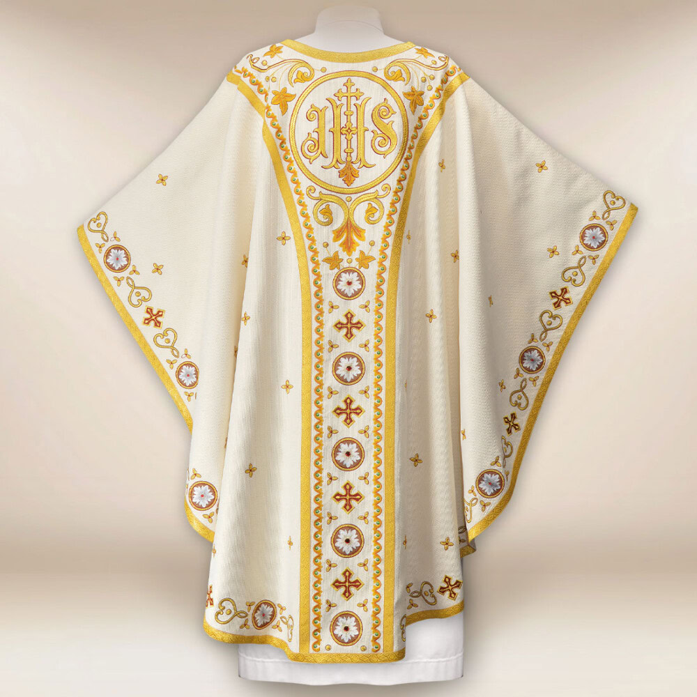 Casula ricamata Agnello di Dio premium