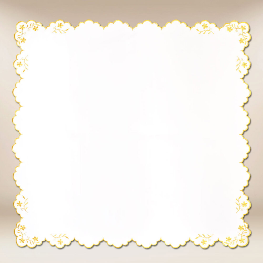 tovaglietta ricamata 95x95 cm