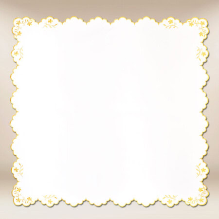 Tovagliolo ricamato 95x95 cm