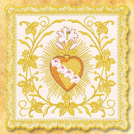 Palka bogato haftowana złotą nicią