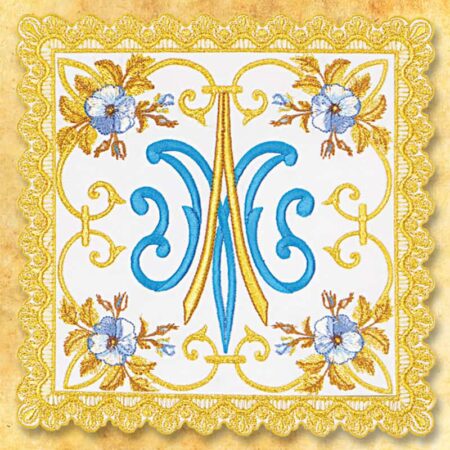 Palka bogato haftowana złotą nicią