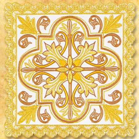 Palka bogato haftowana złotą nicią