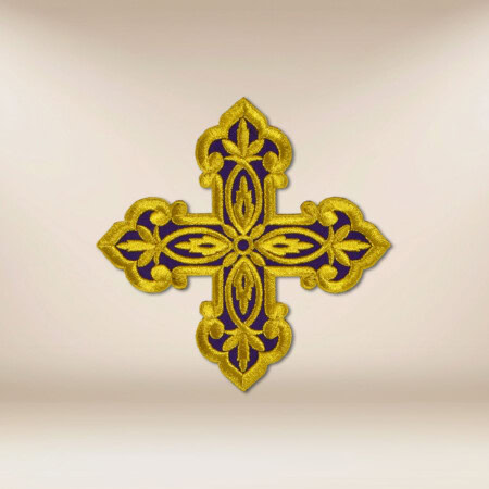 applicazione ricamata croce