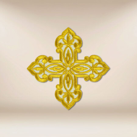 applicazione ricamata croce