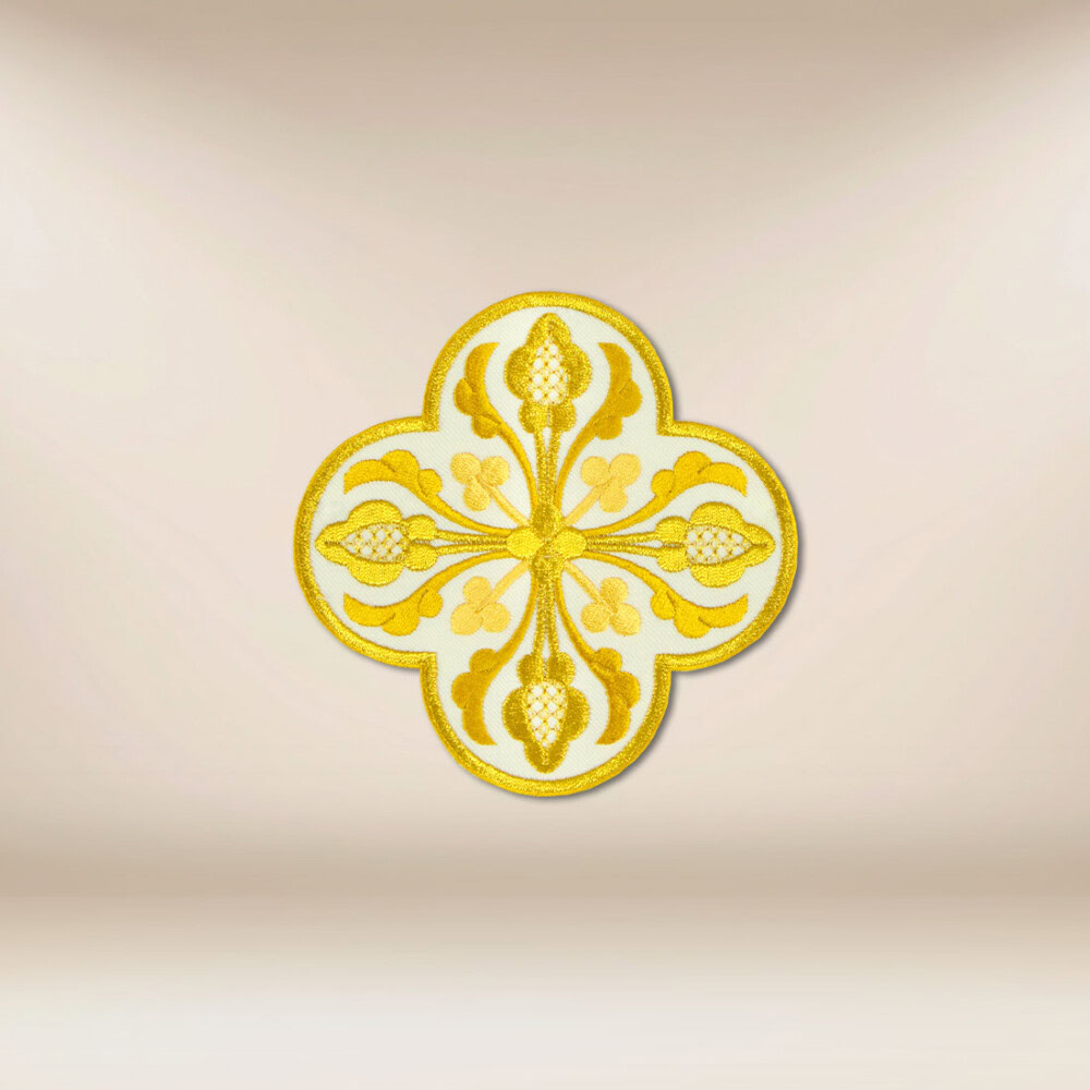 applicazione ricamata croce