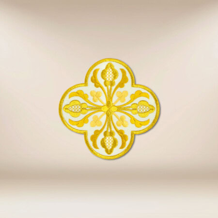 applicazione ricamata croce