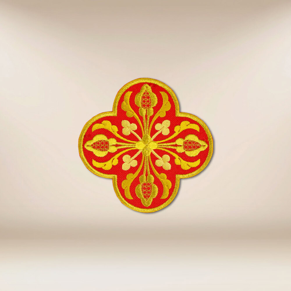 applicazione ricamata croce