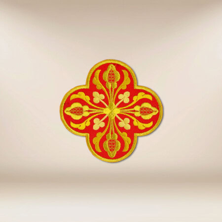 applicazione ricamata croce