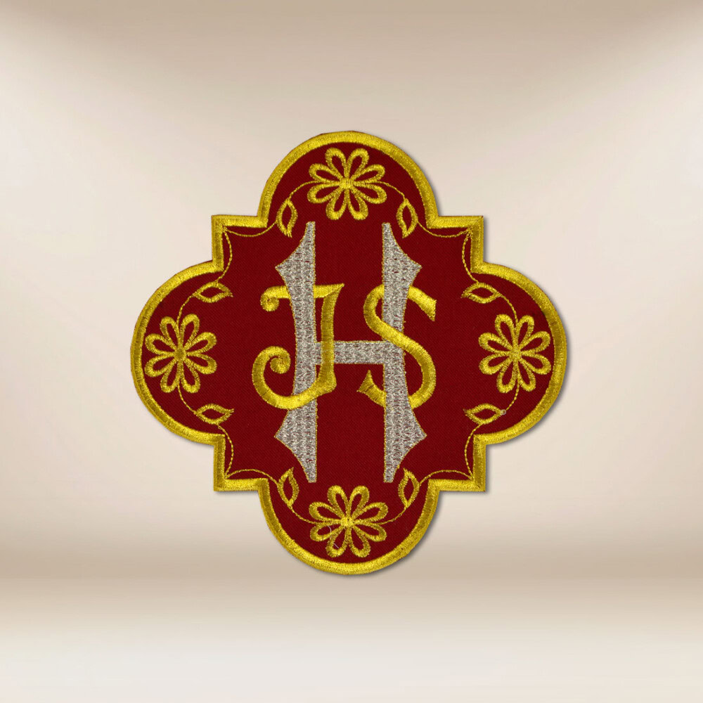 applicazione ricamata IHS