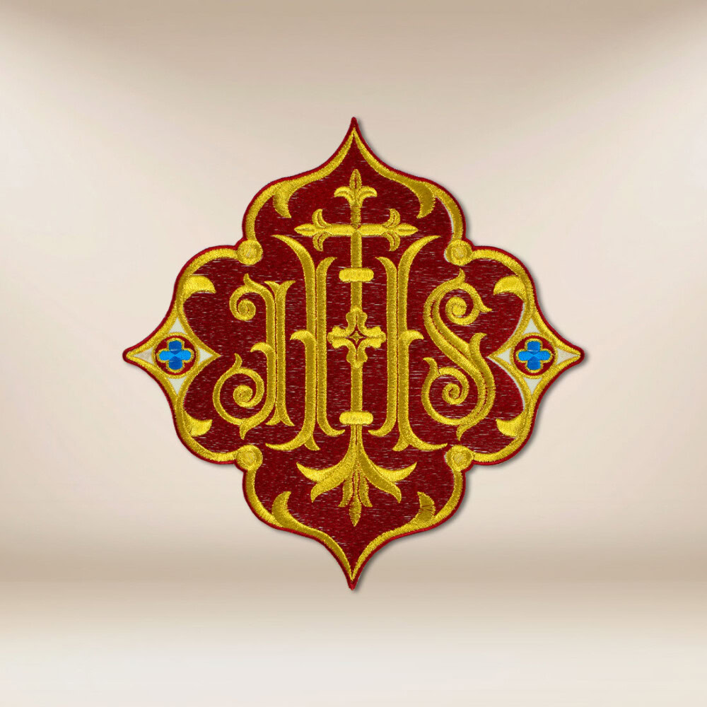 applicazione ricamata IHS