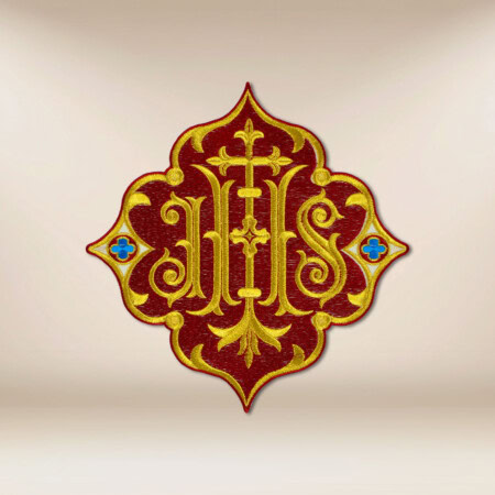 applicazione ricamata IHS