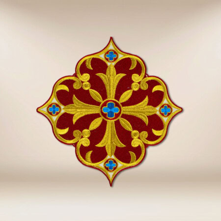 applicazione ricamata Croce