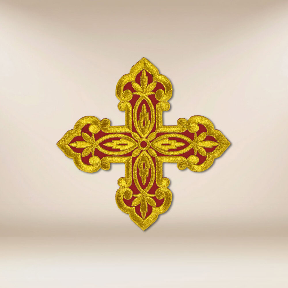 applicazione ricamata Croce